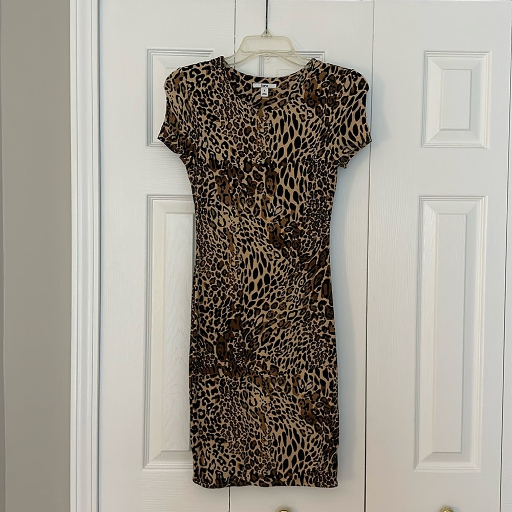 Bar III Animal Print Bodycon Dress